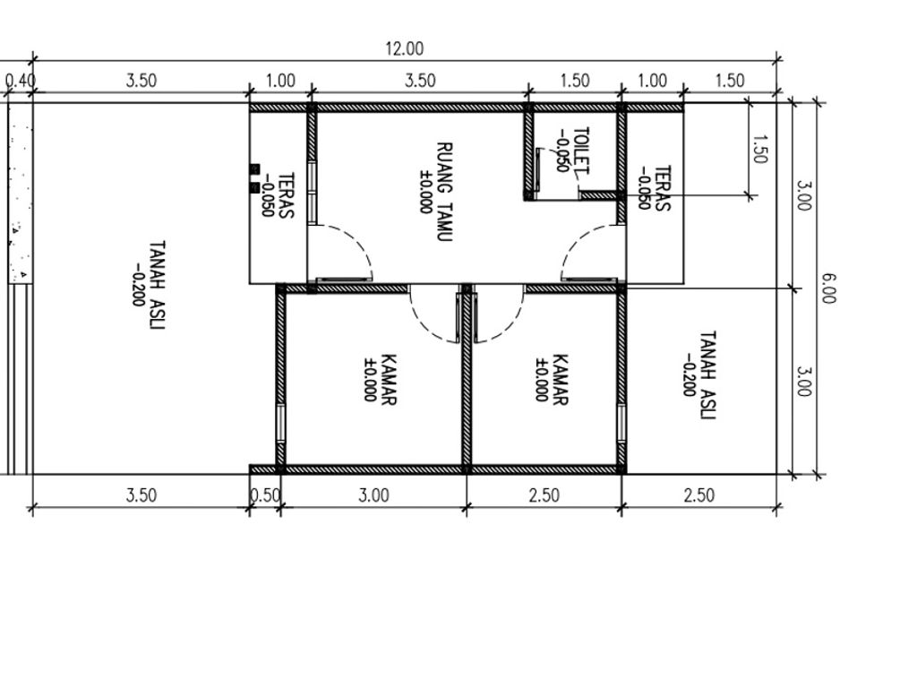 foto denah rumah tipe 36 perumahan PERUMAHAN ABADI PUTRA RESIDENCE