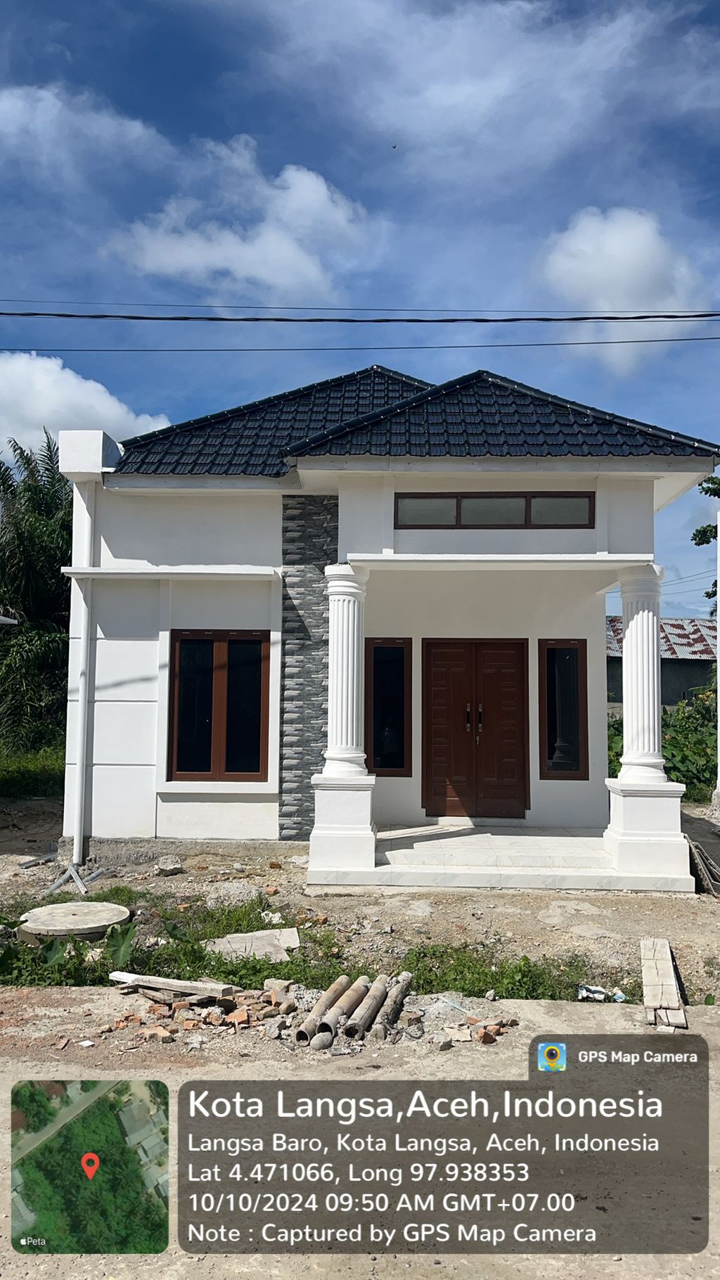 foto tampak rumah tipe 36/100 perumahan ADAM FAIZ RESIDENCE 8 TAHAP II