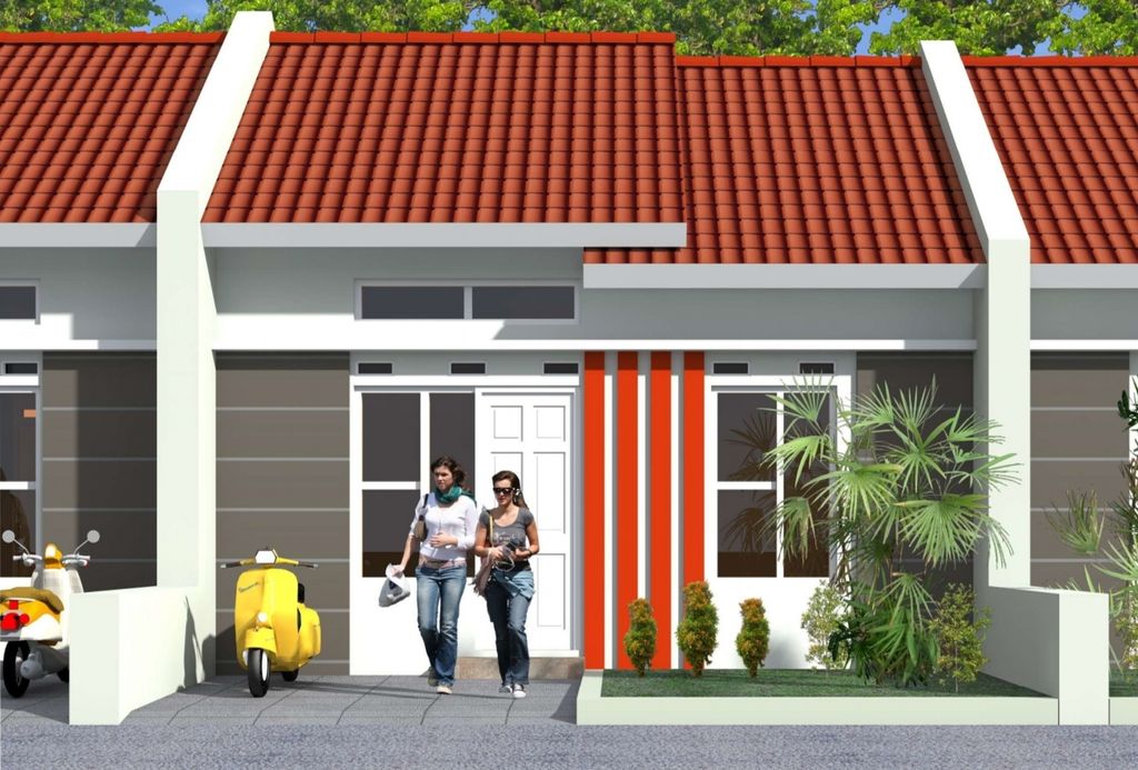 foto tampak rumah tipe 30 perumahan WANASARI PERMAI RESIDENCE