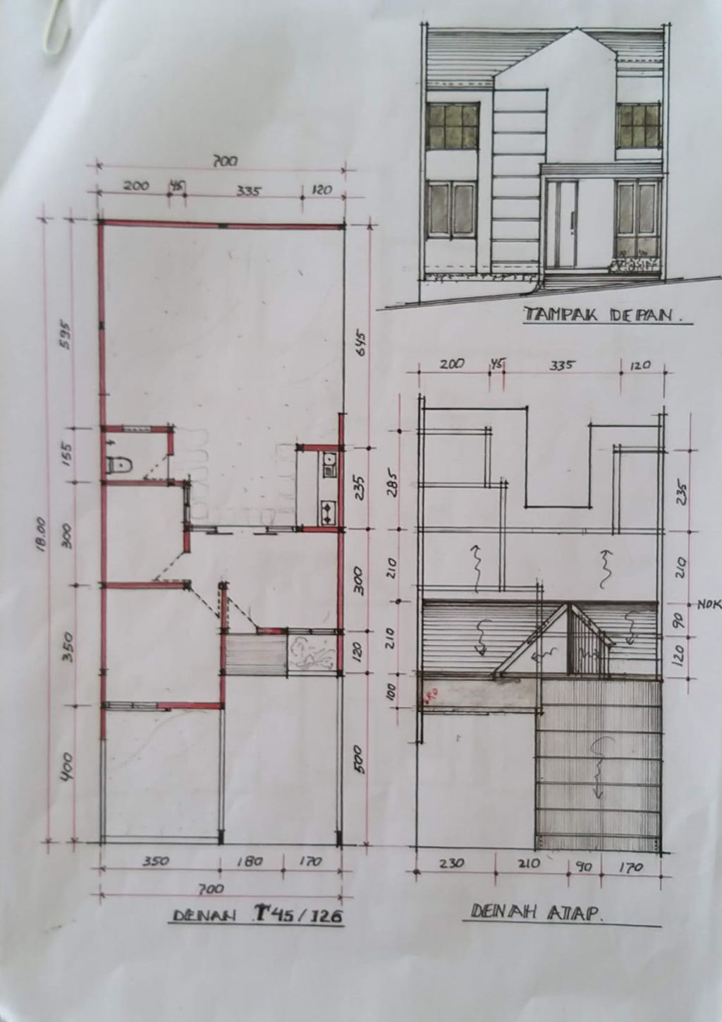foto denah rumah tipe A-32 perumahan PANORAMA BANJARAN