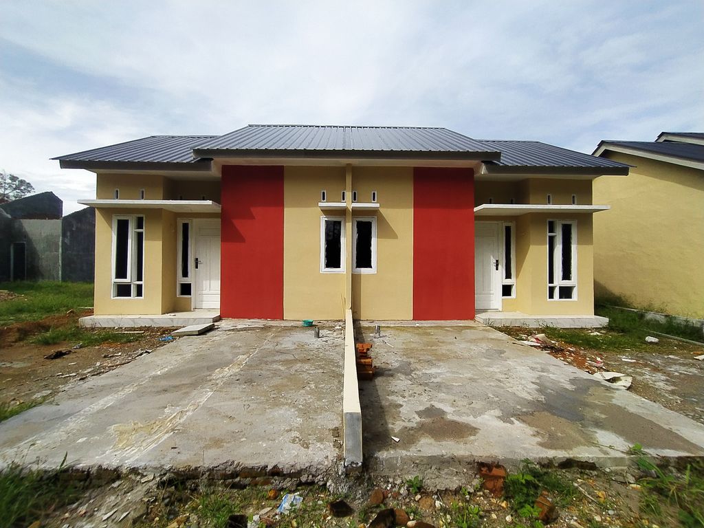 foto tampak rumah tipe 36 perumahan Asri Indah Subulussalam