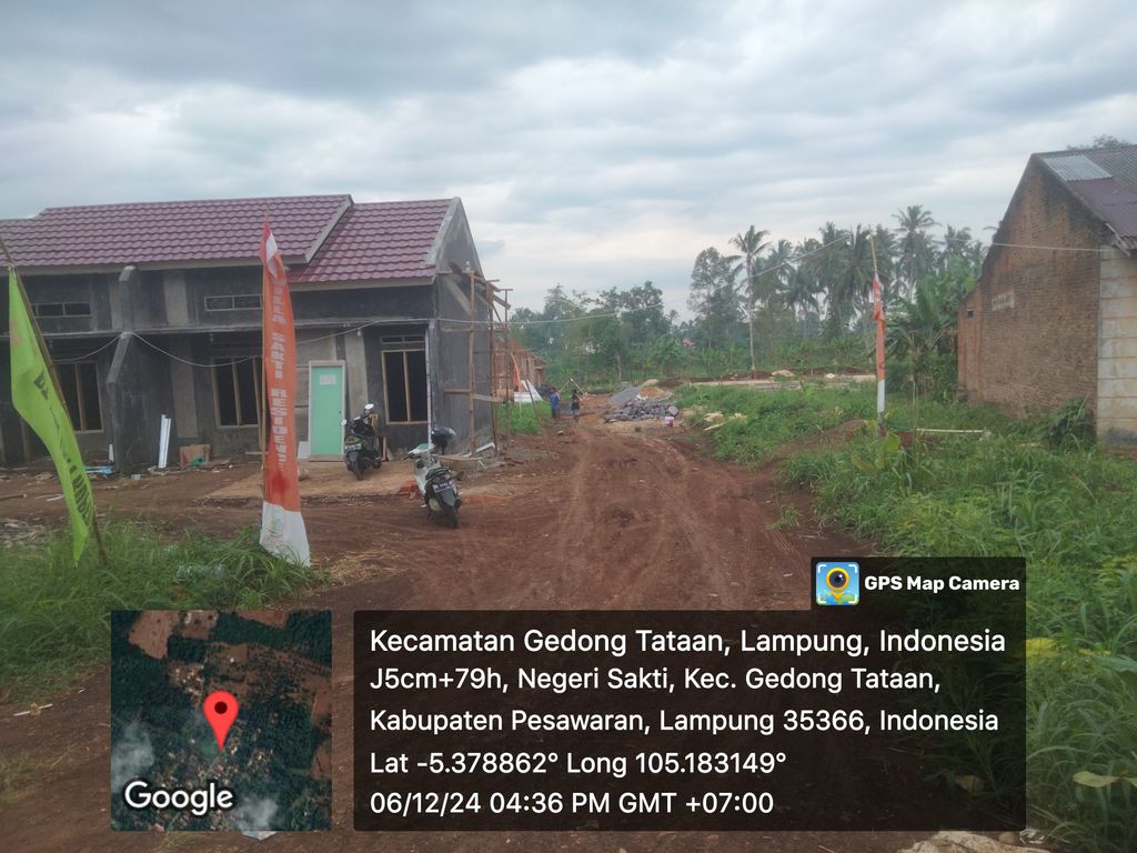 foto tampak rumah tipe 36/75 perumahan VILLA SAKTI RESIDENCE VI