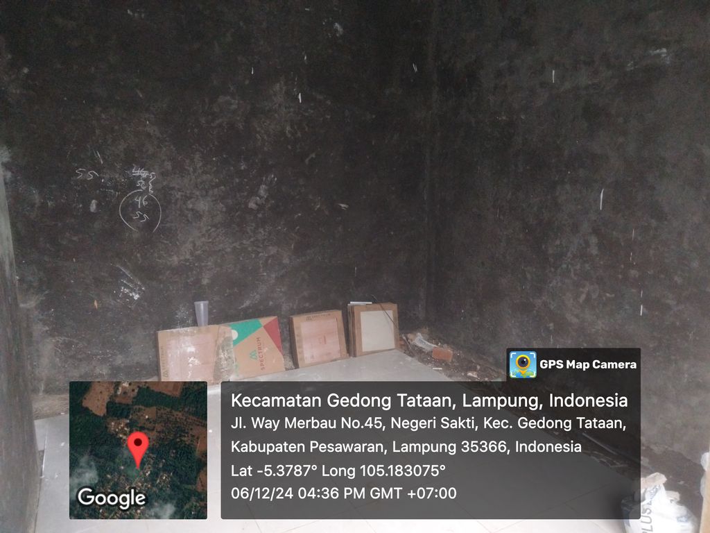 foto denah rumah tipe 36/72 perumahan VILLA SAKTI RESIDENCE VI