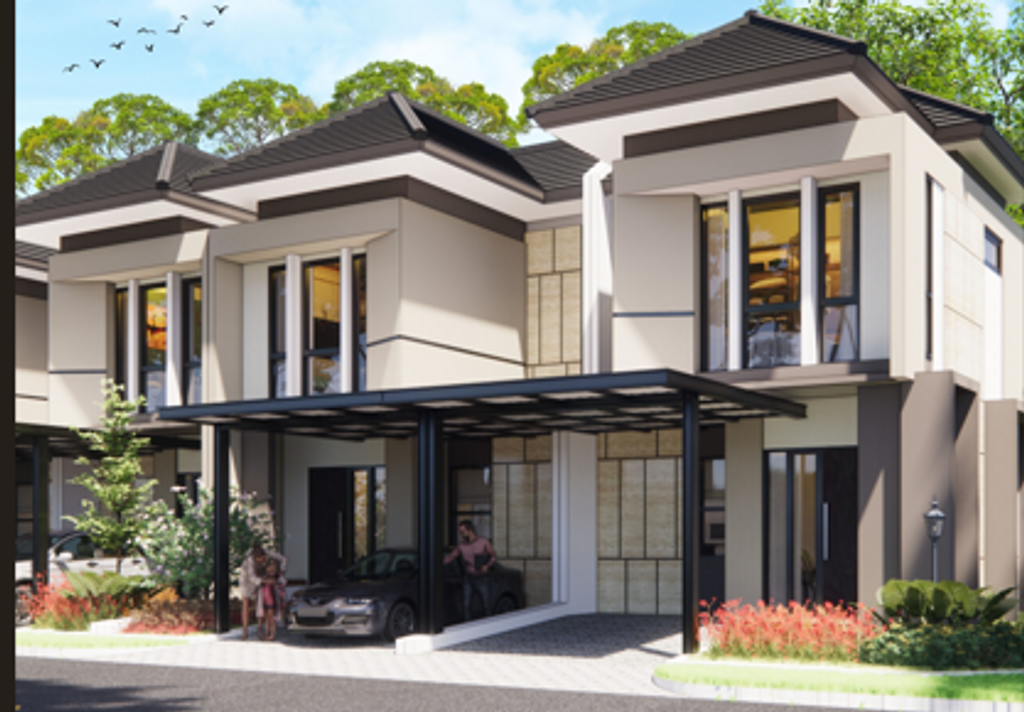 foto tampak rumah tipe ALONA STANDARD perumahan CITRA CITY BALIKPAPAN