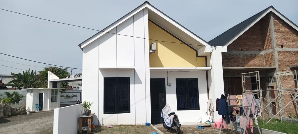 foto tampak rumah tipe 65 perumahan VILLA ALILA SHAFA