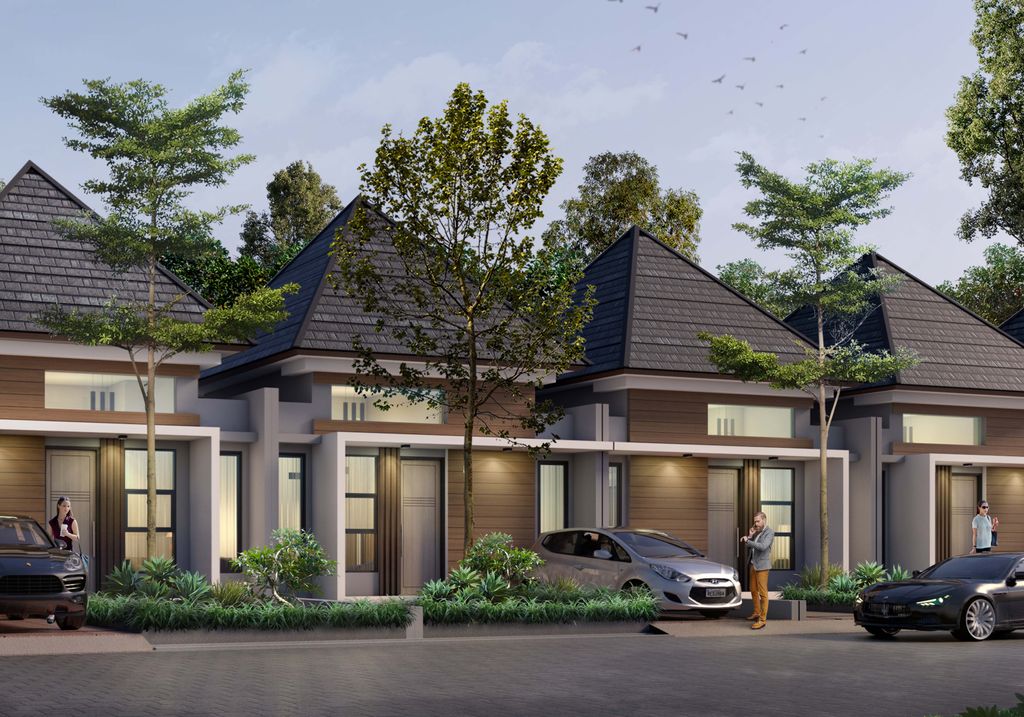 foto tampak rumah tipe 40 perumahan KANAYA PARK VIEW