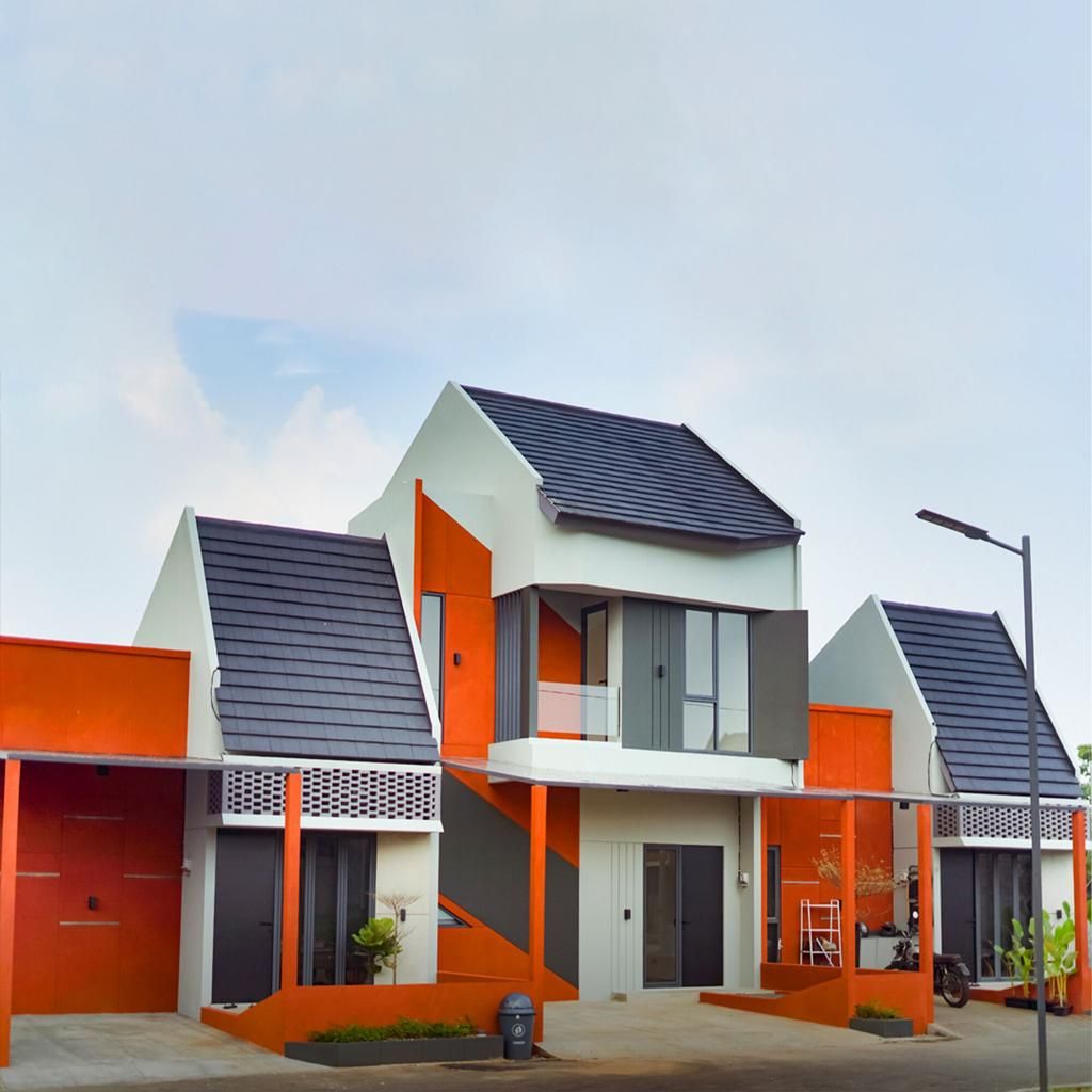 foto tampak rumah tipe 63/74 perumahan CLUSTER INNARI