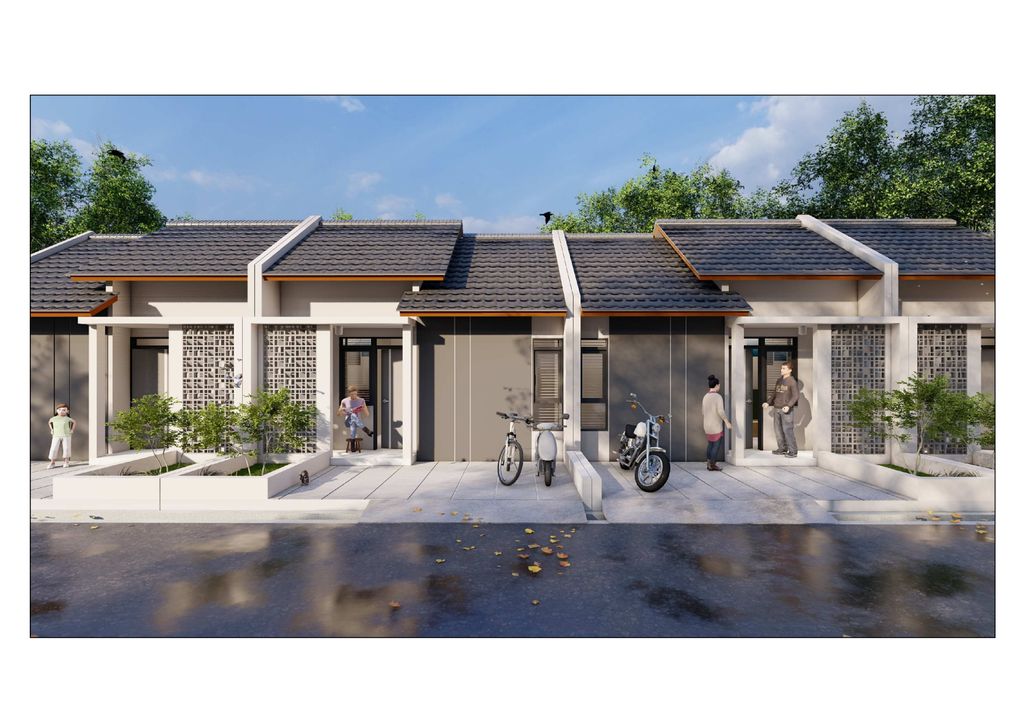 foto tampak rumah tipe Subsidi perumahan D'Nirwana Harmoni