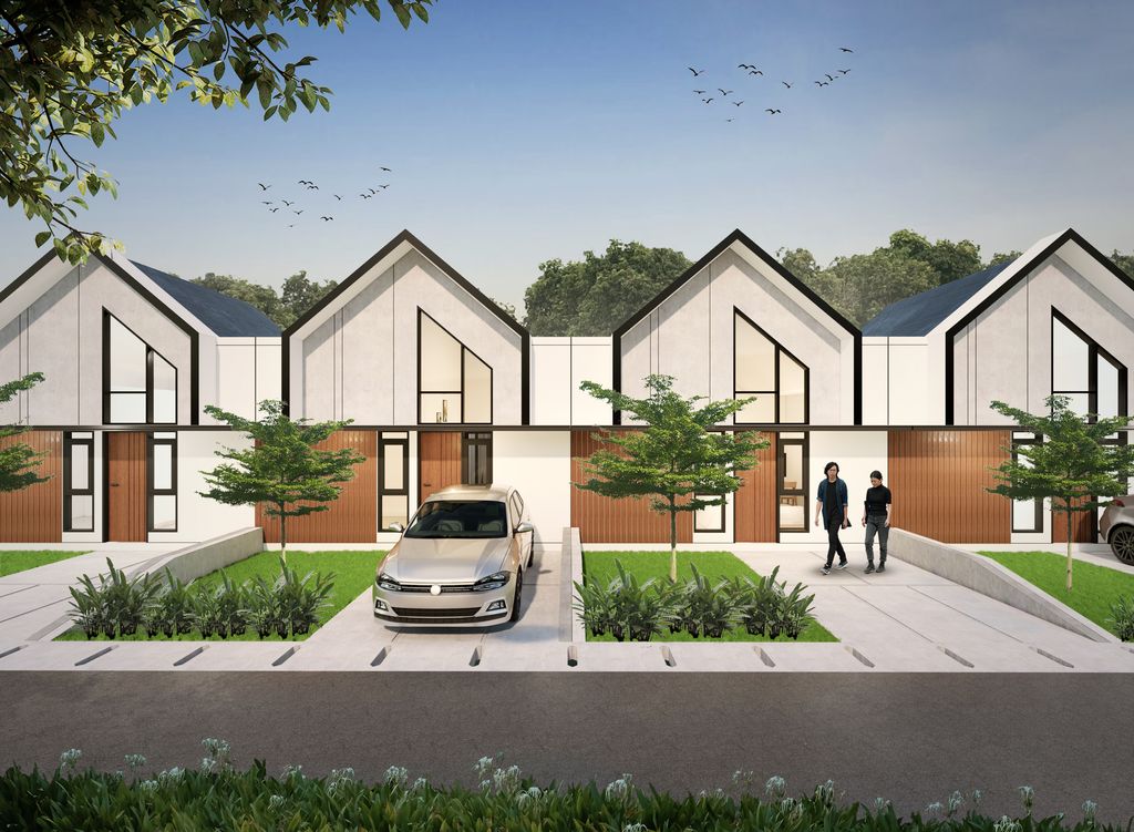 foto tampak rumah tipe 36/72 perumahan Cluster Nirwana Samesta Surodinawan Perumnas