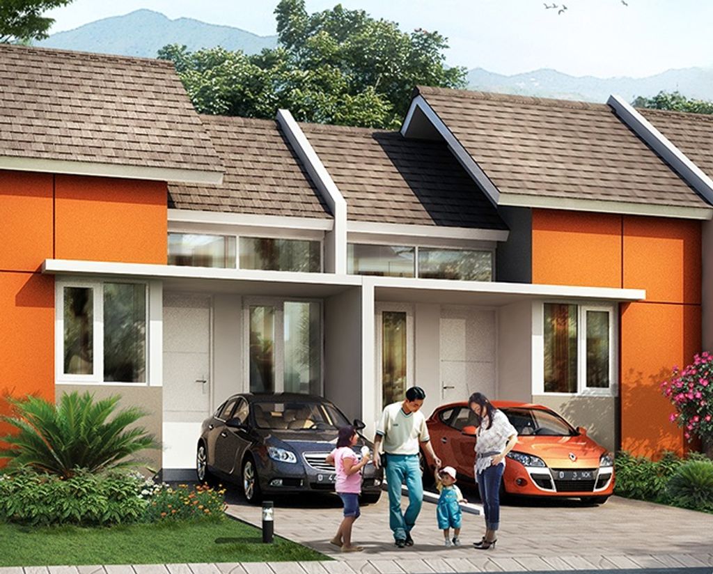 foto tampak rumah tipe 25/60 Nottingham perumahan ROYAL SENTRALAND BTP