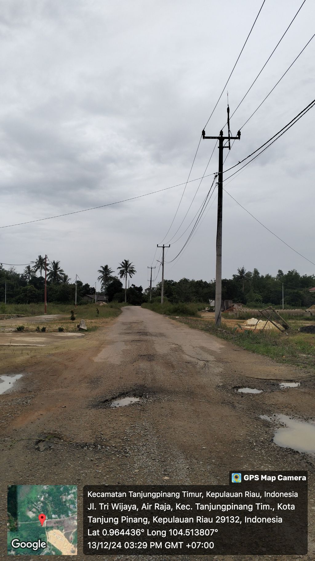 foto posisi tengah perumahan Agung Mentari Village 2