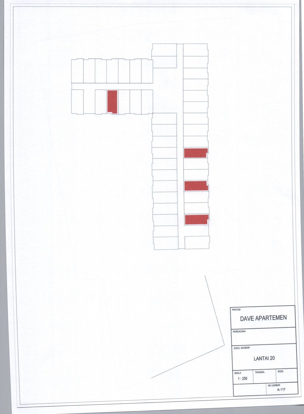 foto denah rumah tipe NT/20/02 perumahan DAVE APARTEMEN