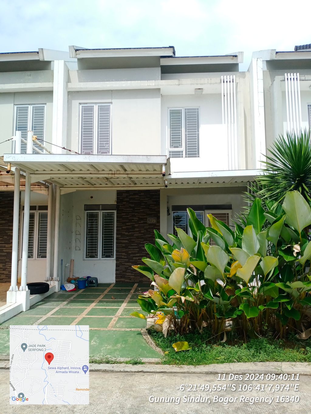 foto tampak rumah tipe NED-0027 perumahan SERPONG NATURA CITY
