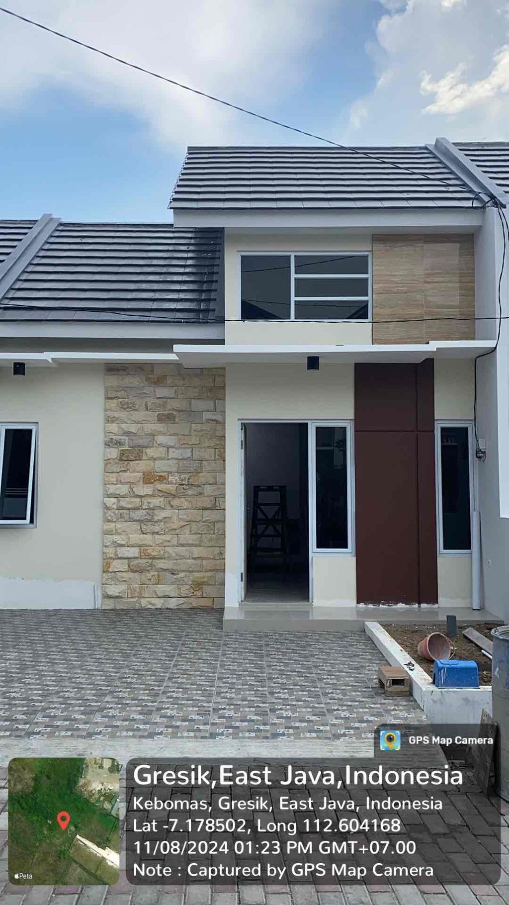 foto tampak rumah tipe T. 40 perumahan PERUM GRAHA AMERTA BUNDER 2