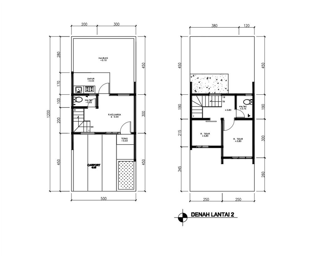 foto denah rumah tipe 38 Compact - Superimposed(367) perumahan G-Land Aleena Residence