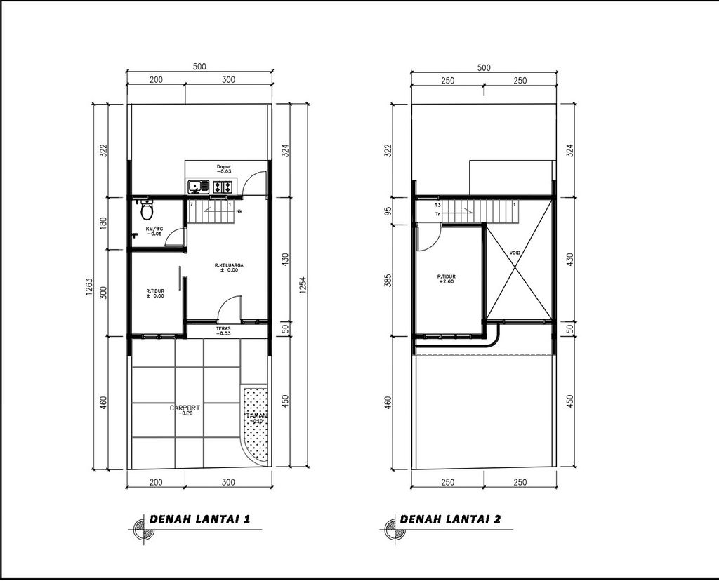 foto denah rumah tipe 36 Mezanin Modern(439) perumahan Cluster Beverly