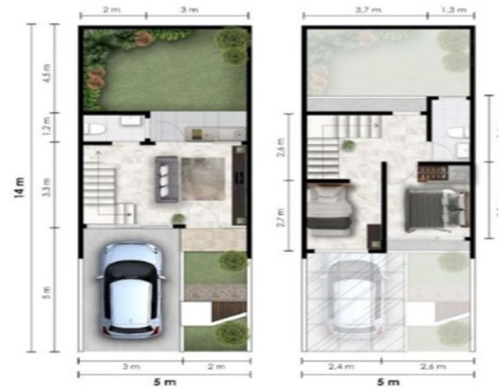 foto denah rumah tipe RIVERGATE H 20 15 perumahan GARDENS AT CANDI SAWANGAN (NEW)