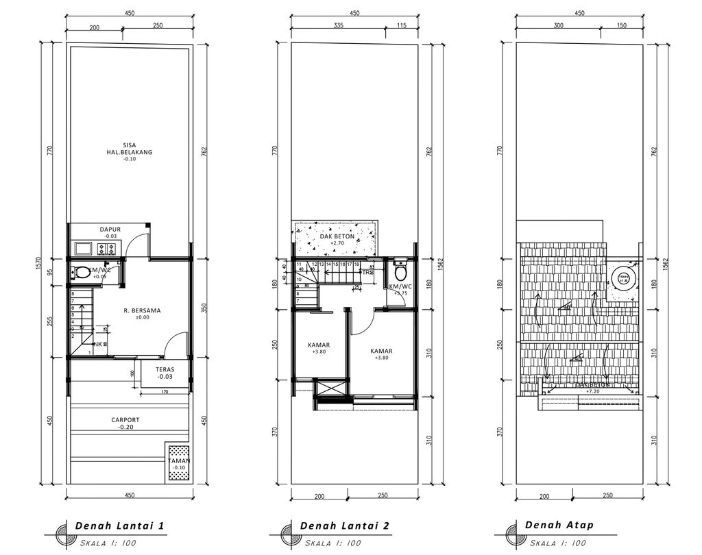foto denah rumah tipe 28 Compact (415) perumahan G-Land Padalarang Residence 3