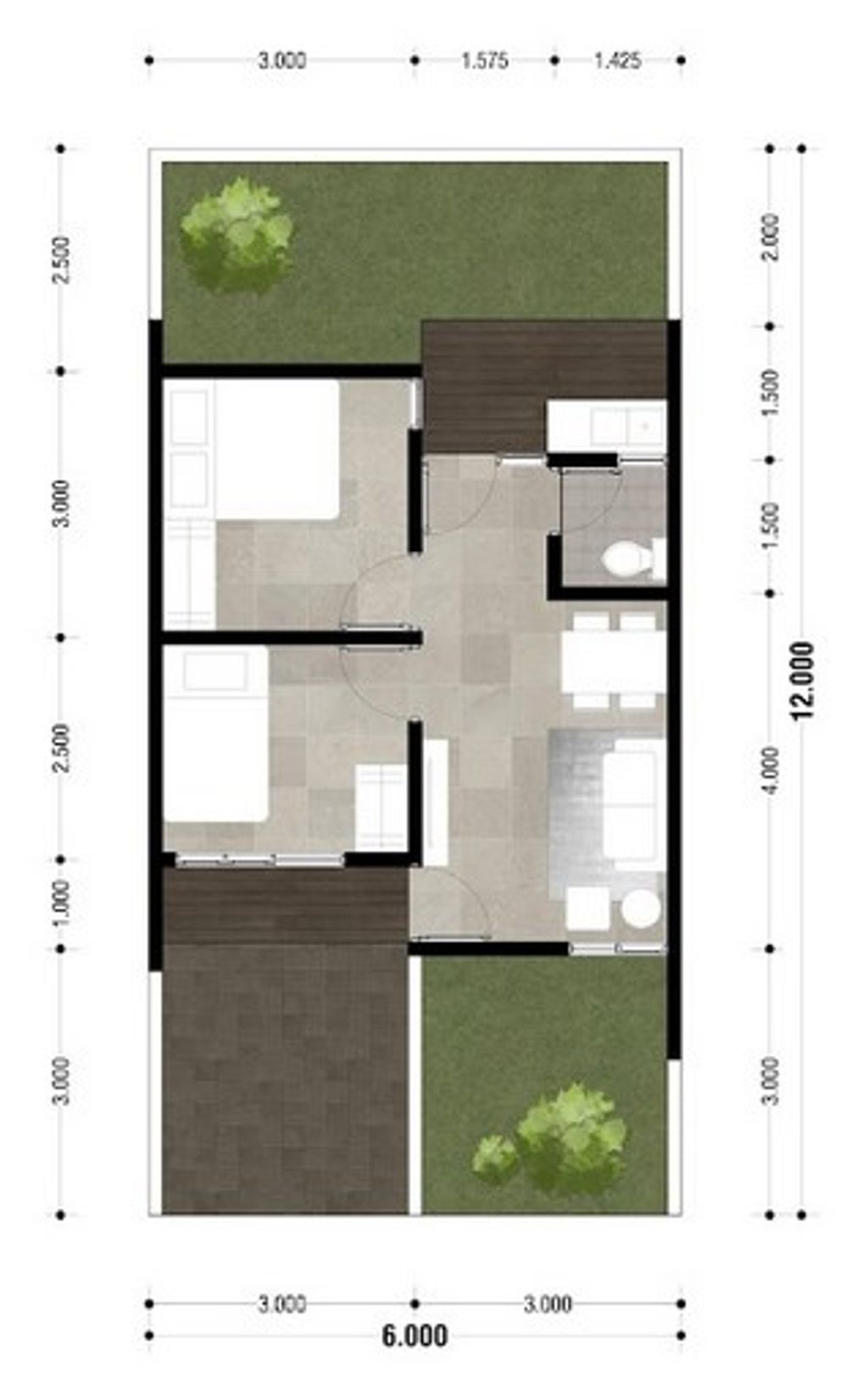 foto denah rumah tipe LE REVE 478 perumahan MUTIARA GADING CITY CLUSTER MONACO & PARIS