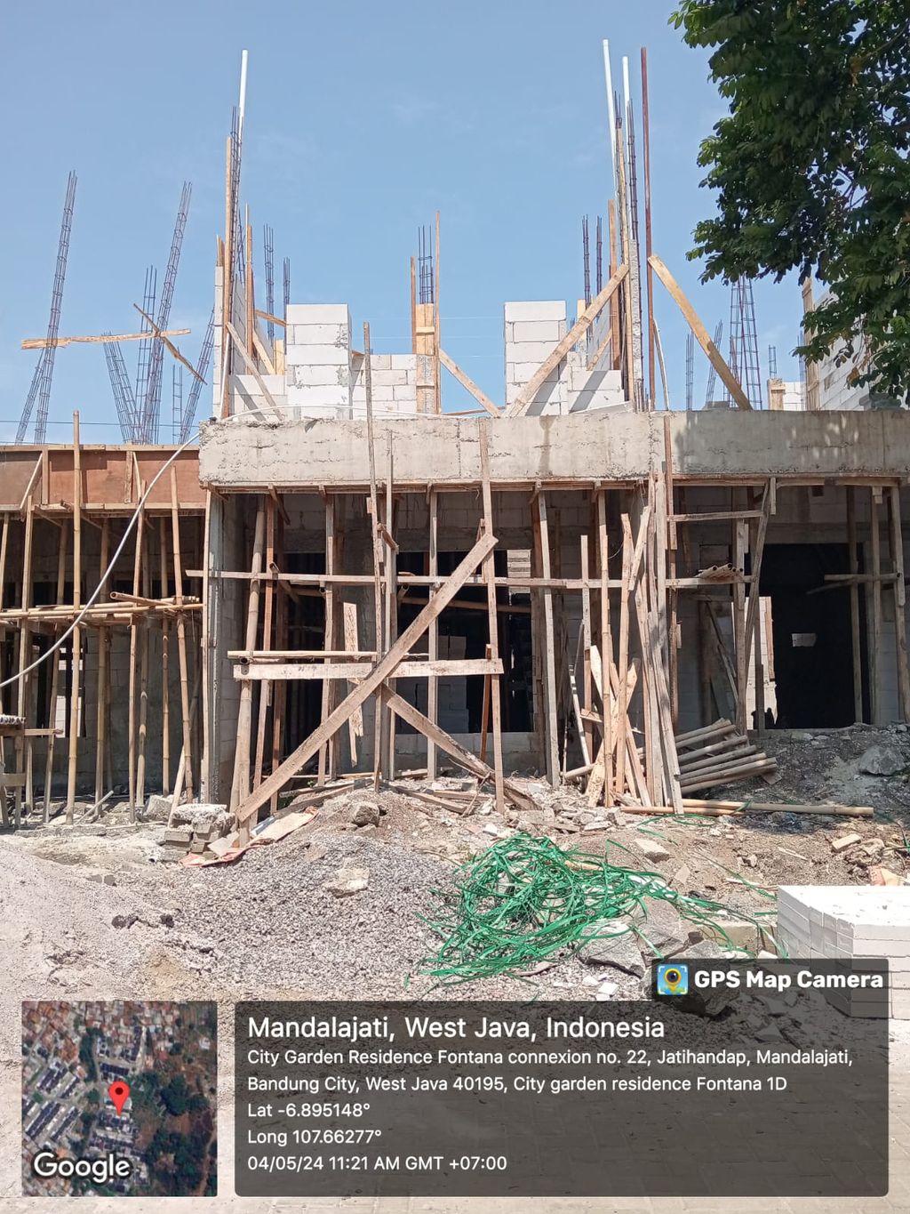 foto tampak rumah tipe 63 Compact Classic Modern (744) perumahan City Garden Residence Blok Fontana