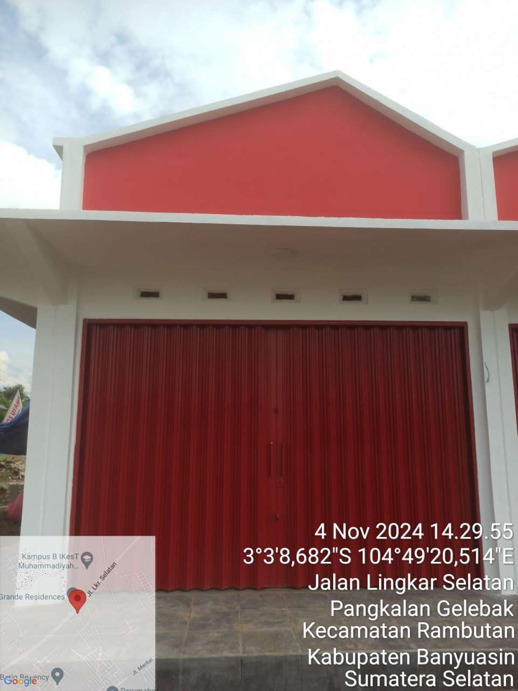 foto tampak rumah tipe 48 perumahan DREAM LAND 2 KIOS