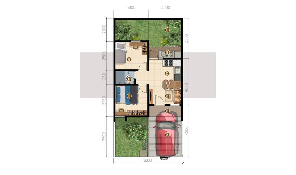 foto denah rumah tipe SUITE MEZZANINE HOOK 39/108 (MEI 24) perumahan GRAND TENJO RESIDENCE-OAKWOOD