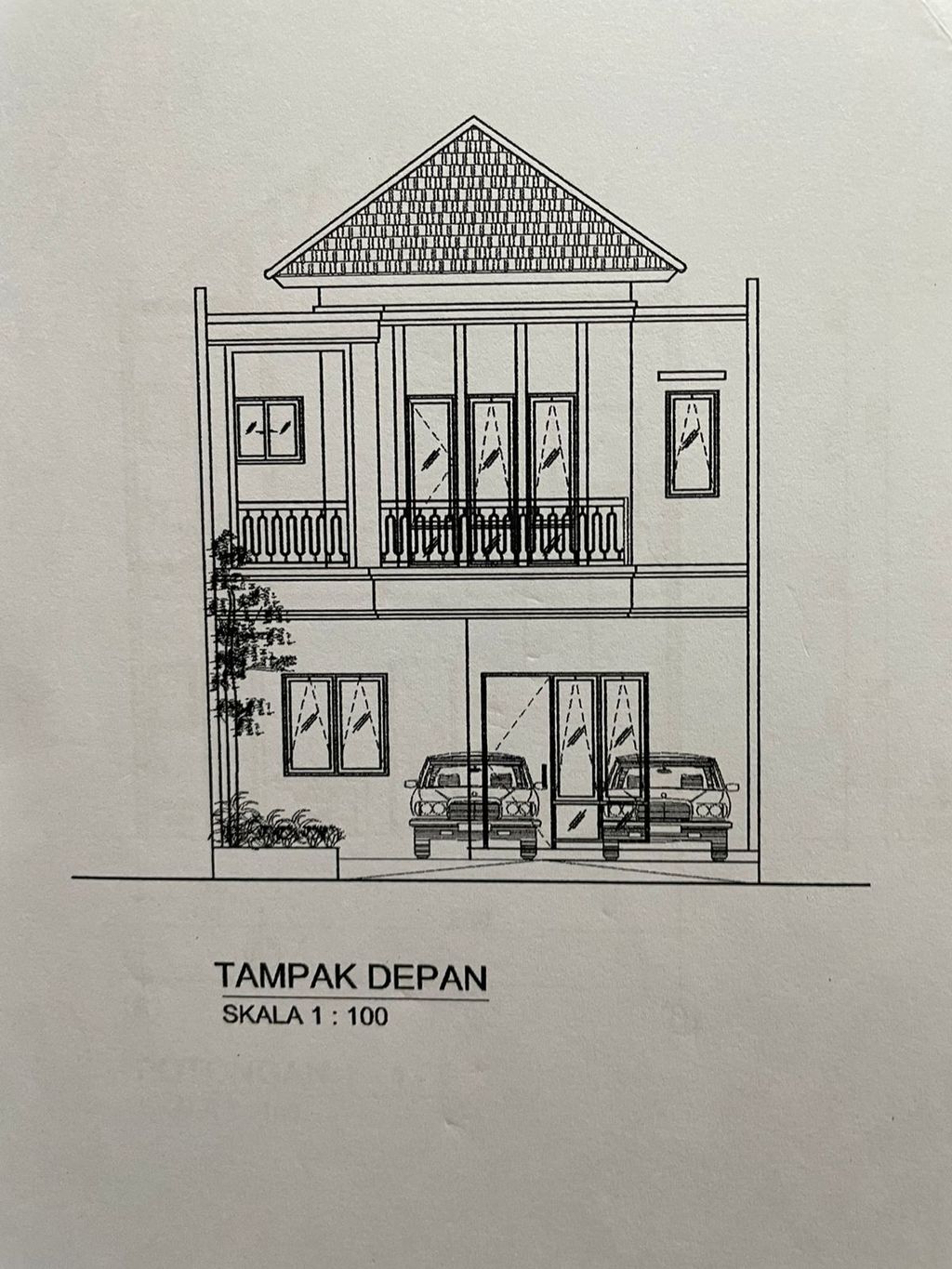 foto tampak rumah tipe D1 perumahan Griya Asri Lestari