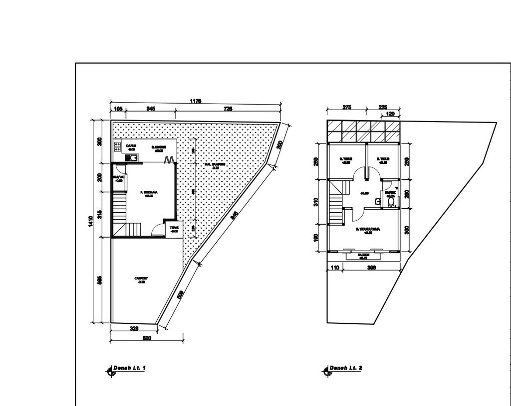 foto denah rumah tipe 67 Compact Classic Modern Baru(983) perumahan City Garden Residence Blok Fontana