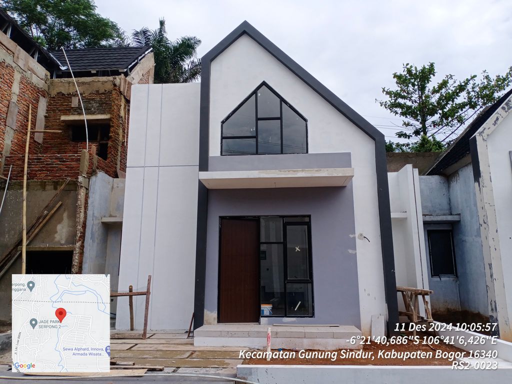 foto tampak rumah tipe NRS2-0023 perumahan SERPONG NATURA CITY TAHAP 2