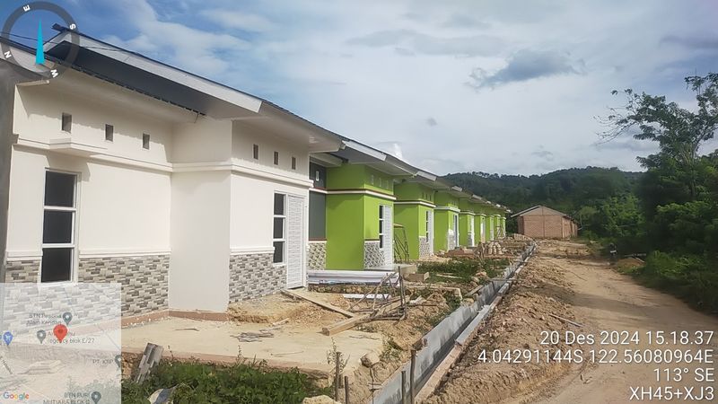foto posisi tengah perumahan PESONA ALAM KENDARI TAHAP 3