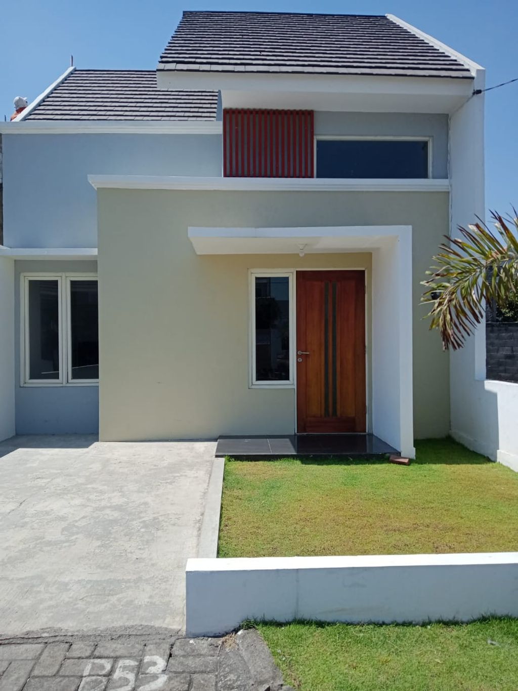 foto tampak rumah tipe 38/91 perumahan PALM VILLE REGENCY