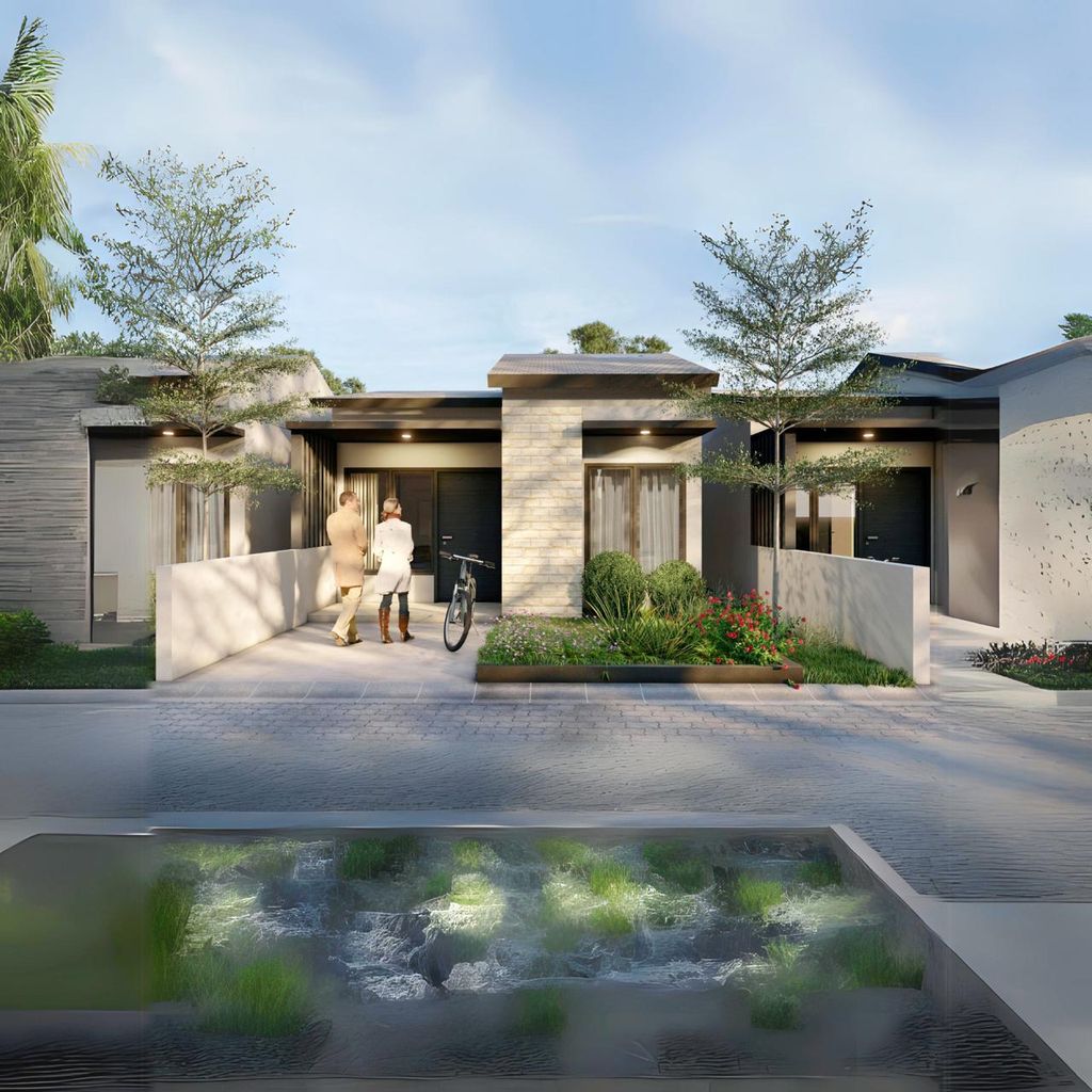foto tampak rumah tipe 36 perumahan RABBANI LAND