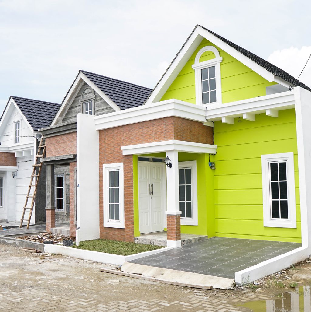 foto tampak rumah tipe Belva perumahan Joska Townhouse