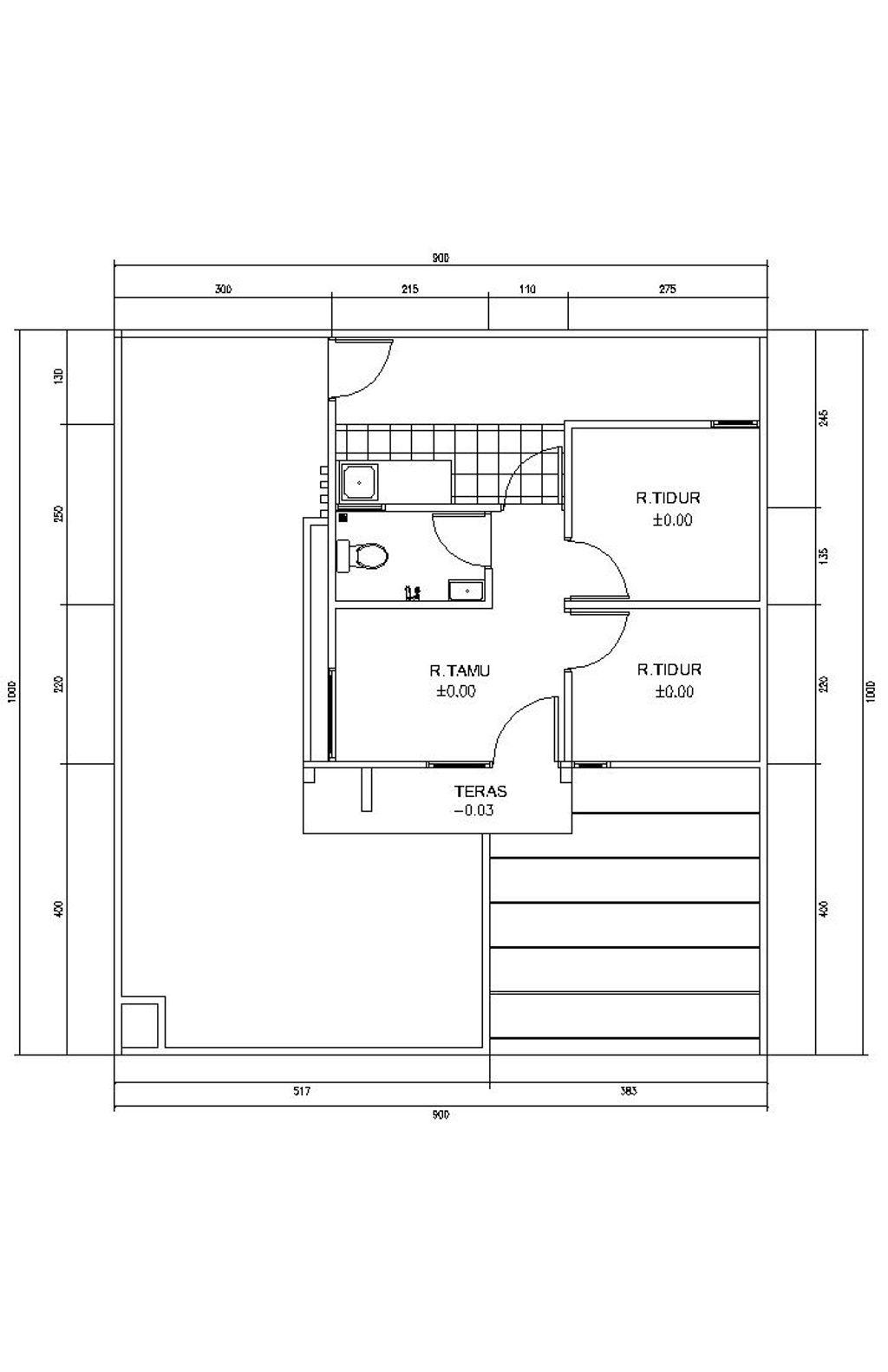 foto denah rumah tipe BOUGENVILLE SUDUT perumahan Synergy Residence Jatisari