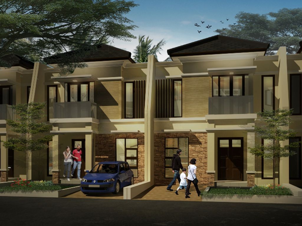 foto tampak rumah tipe Poinciana perumahan Taman Asoka Asri Cluster Amaranthe