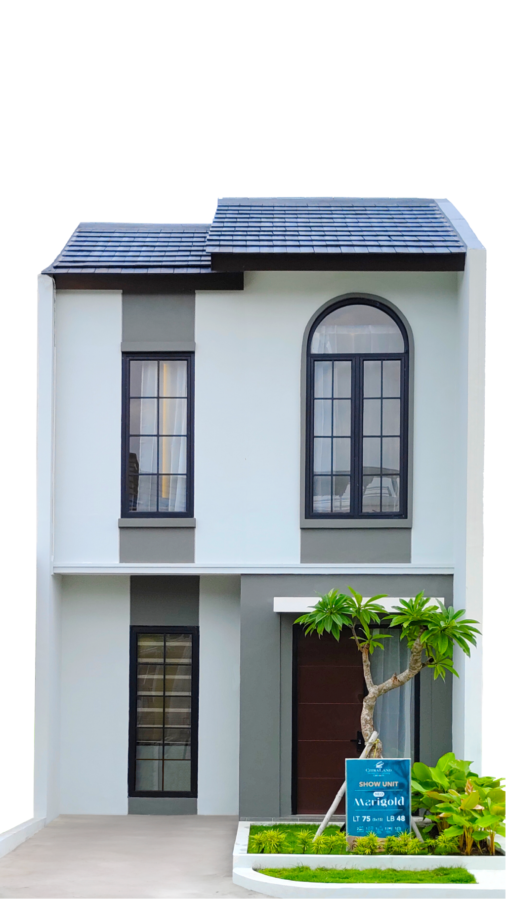 foto tampak rumah tipe 149/48 perumahan CITRALAND CIREBON