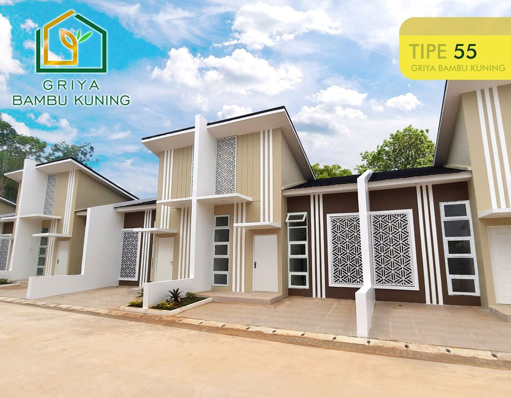 foto tampak rumah tipe Rumah Tinggal 55/88 perumahan Griya Bambu Kuning