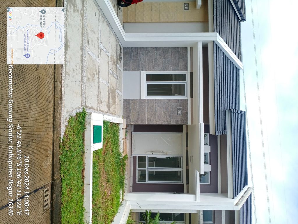 foto tampak rumah tipe NF6 - 15 perumahan SERPONG NATURA CITY