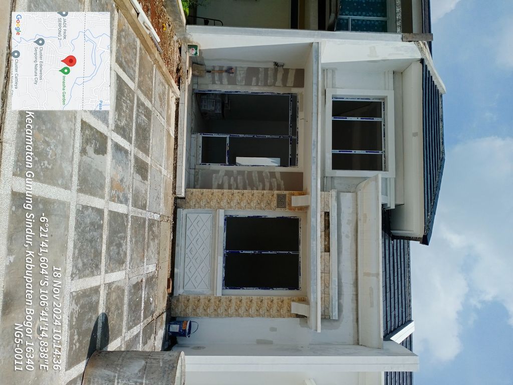 foto tampak rumah tipe NG5 - 37 perumahan SERPONG NATURA CITY