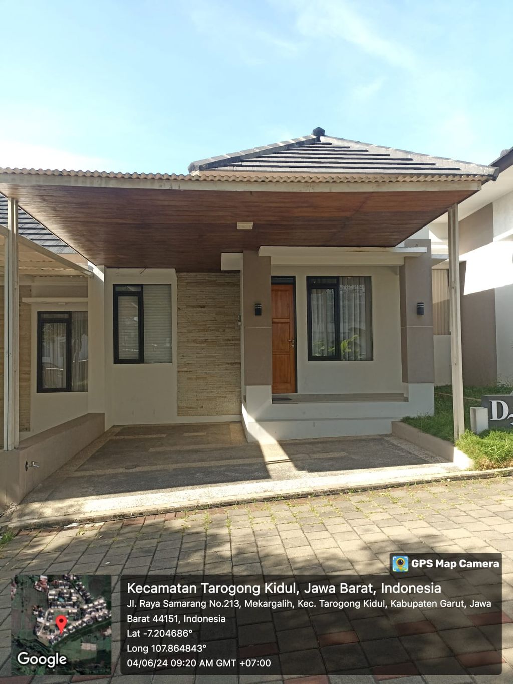 foto tampak rumah tipe 38/96 perumahan BUKIT GARDENIA RESORT