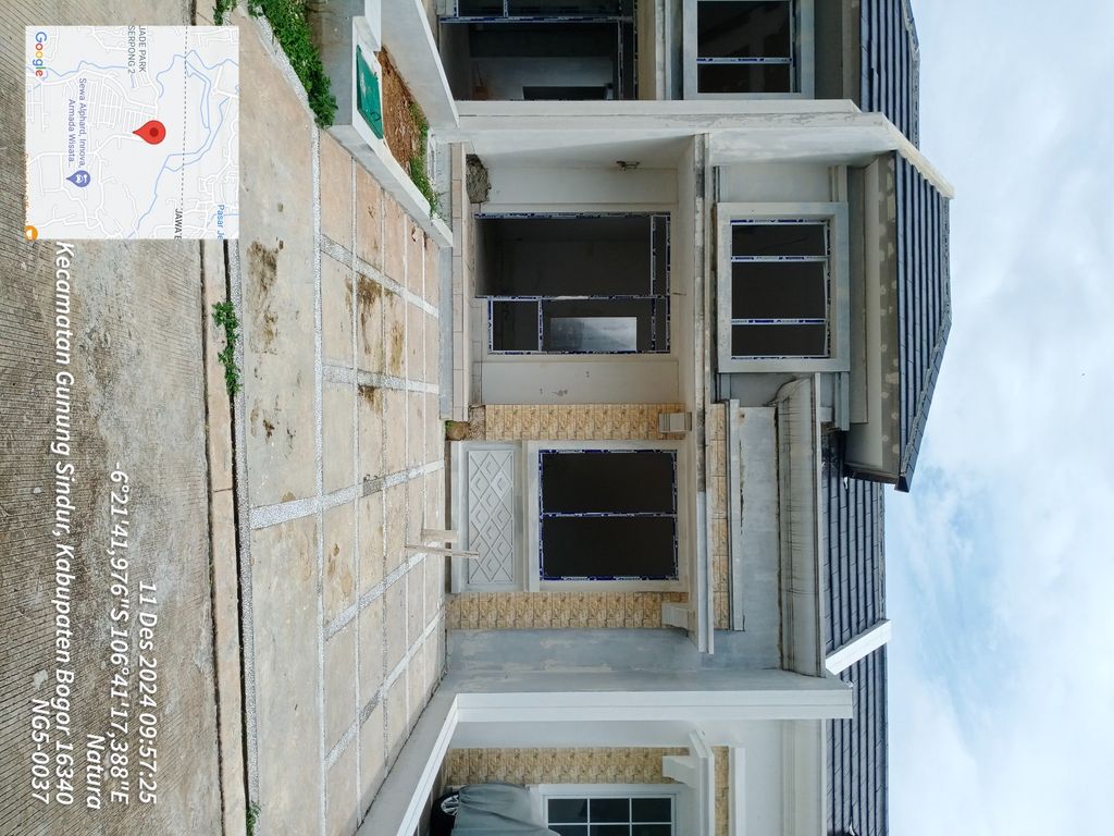 foto tampak rumah tipe NG5-0011 perumahan SERPONG NATURA CITY