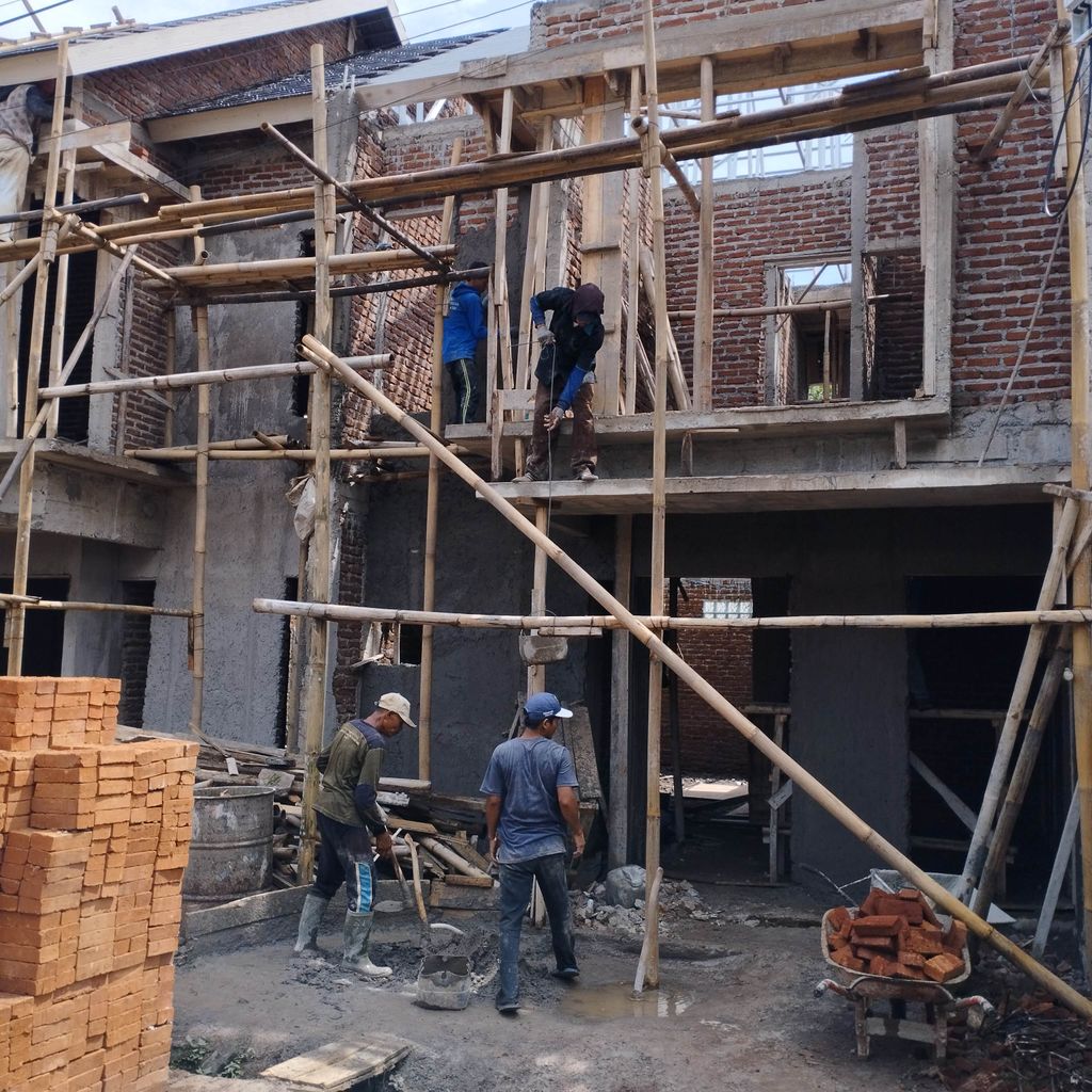 foto tampak rumah tipe 94 perumahan Mustika Townhouse