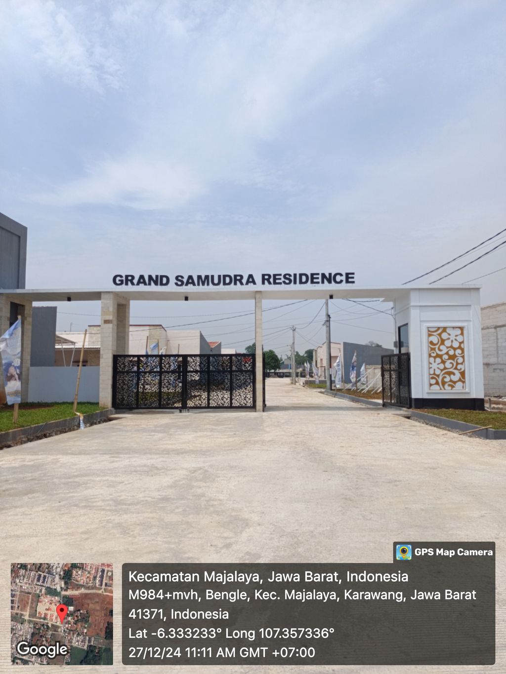foto gerbang perumahan GRAND SAMUDRA RESIDENCE