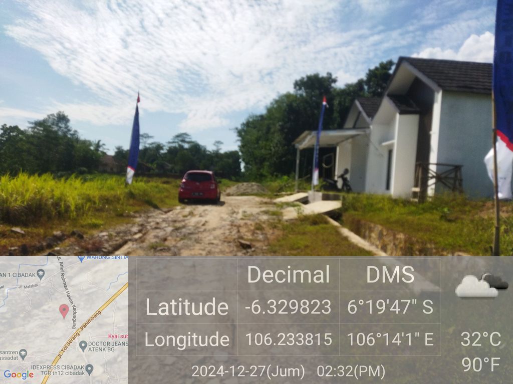 foto posisi tengah perumahan Bunga Residence