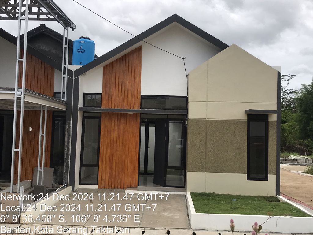 foto tampak rumah tipe Rinjani perumahan Cluster Rinjani