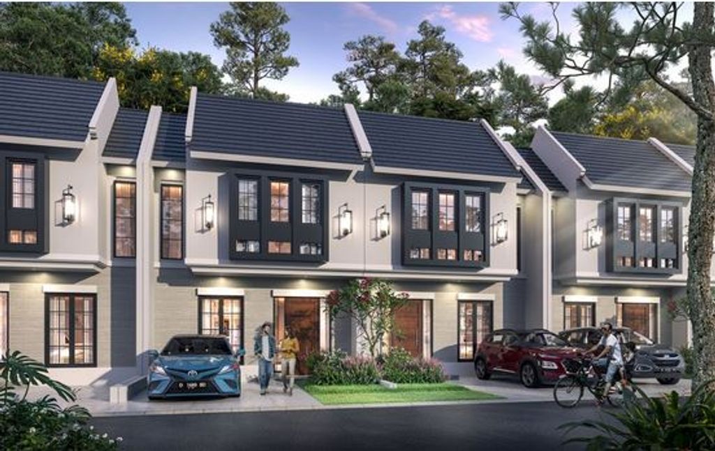 foto tampak rumah tipe Ashfield perumahan CITRALAND TANJUNG MORAWA