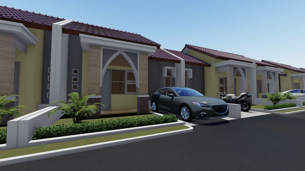 foto tampak rumah tipe 40/77 perumahan Perumahan Kampoeng Hijrah Residence 2