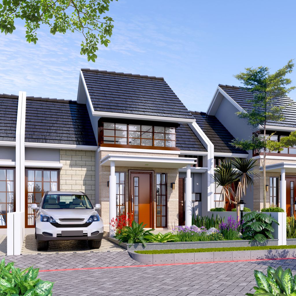 foto tampak rumah tipe 45 perumahan Bukit Argomulyo Residence Tahap 1