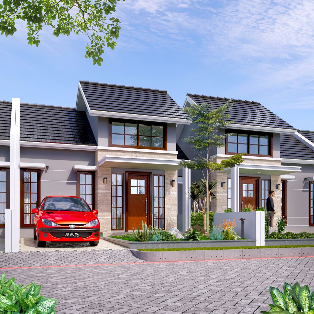 foto tampak rumah tipe 40 perumahan Bukit Argomulyo Residence Tahap 1