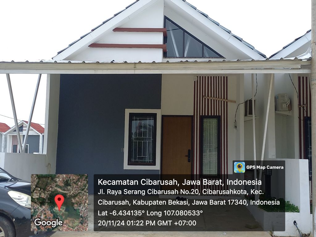 foto tampak rumah tipe 40/60 perumahan Natureland Kiano 3
